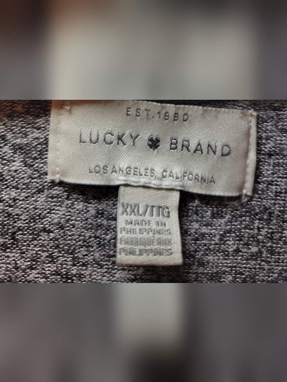 Lucky Brand Heather Gray Knit Top - Picture 3 of 3